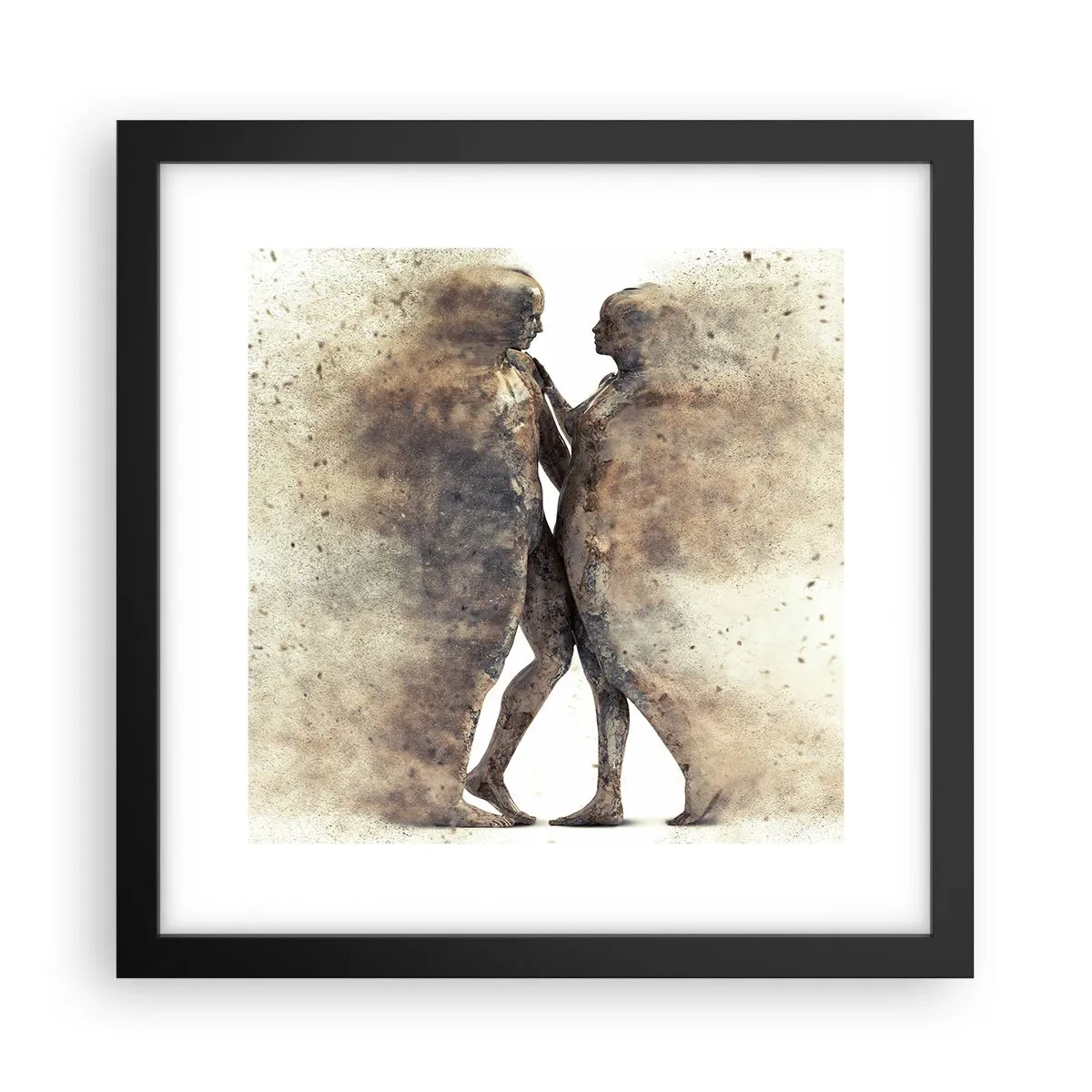 Poster in einem schwarzem Rahmen - Sie erhoben sich aus dem Staub, um zu lieben - 30x30 cm