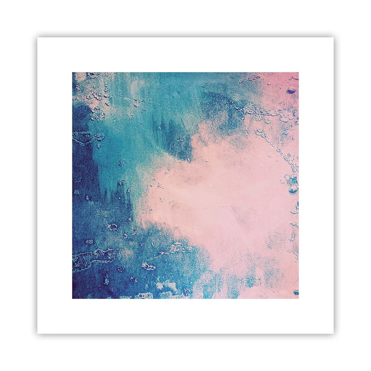 Poster - Himmelsblaue Umarmungen - 30x30 cm