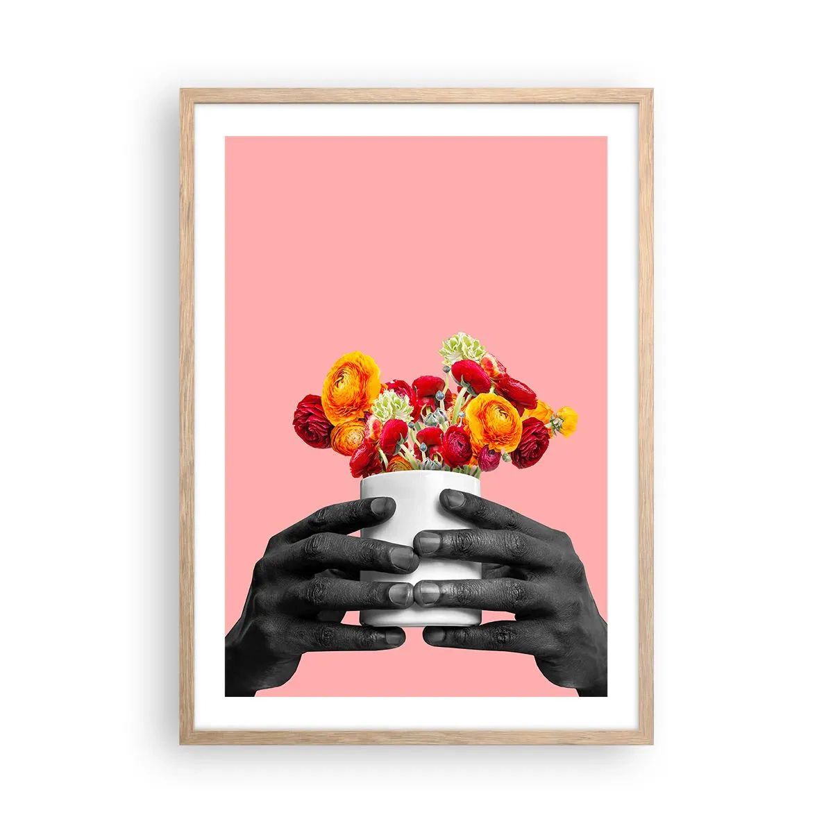 Poster in einem Rahmen aus heller Eiche - Die Apotheose des Lebens - 50x70 cm