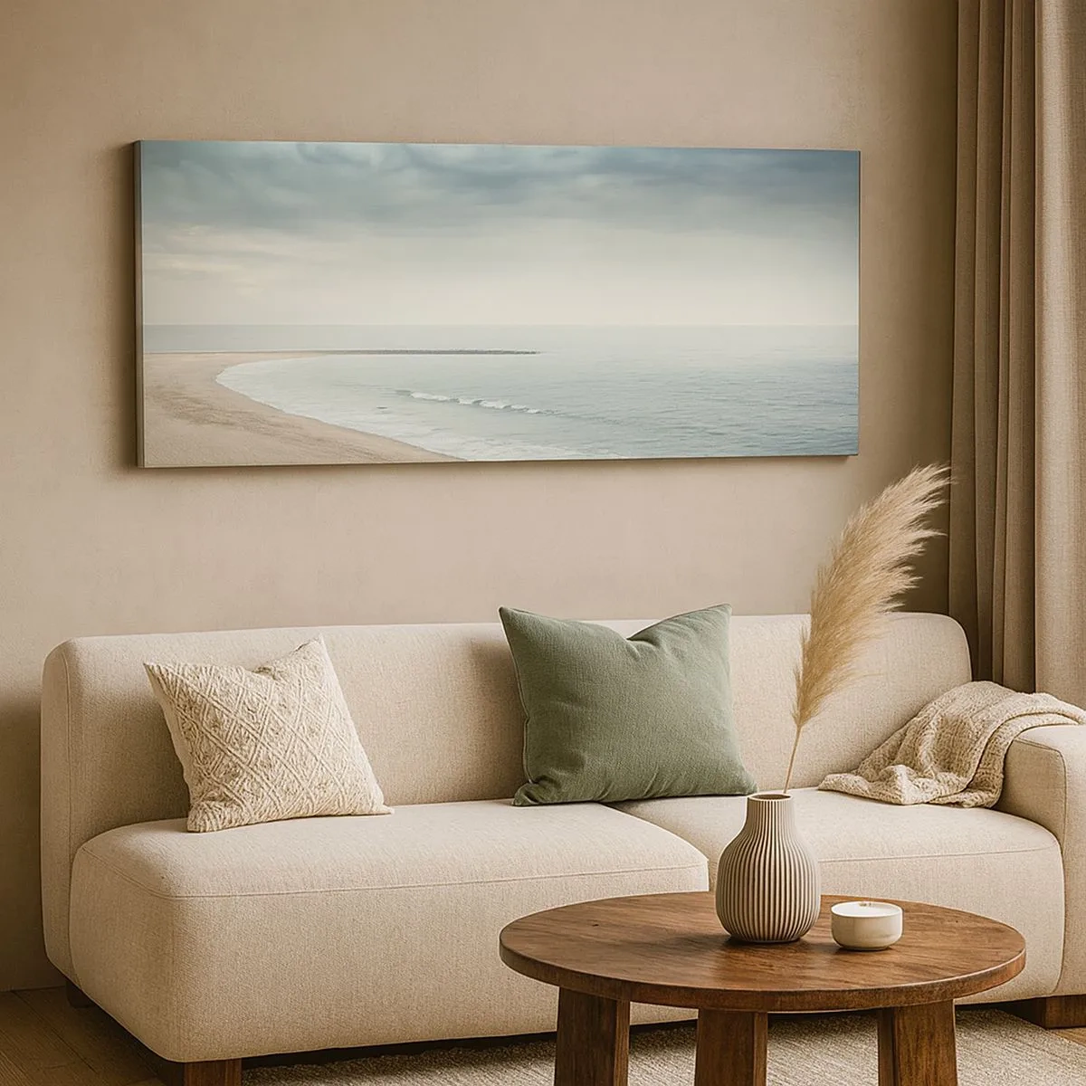 Bild auf Leinwand - Leinwandbild - Auf der Suche nach Frieden - 100x40 cm