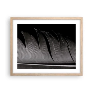 Poster in einem Rahmen aus heller Eiche - Stift – ein wunderbares Design - 50x40 cm