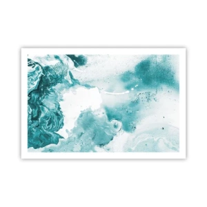 Poster - Morast von Blau - 91x61 cm