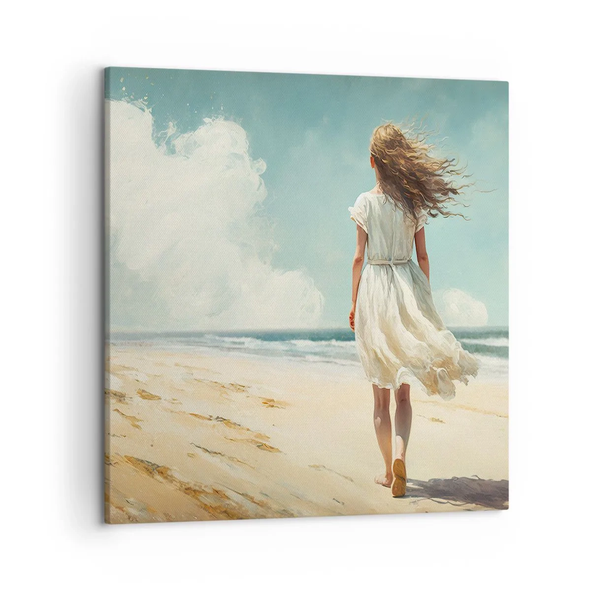 Bild auf Leinwand - Leinwandbild - Der Sonne und dem Wind begegnen - 50x50 cm