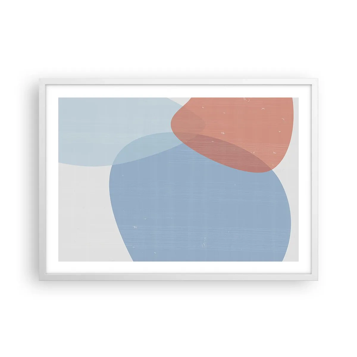 Poster in einem weißen Rahmen - Pastellbeziehungen - 70x50 cm