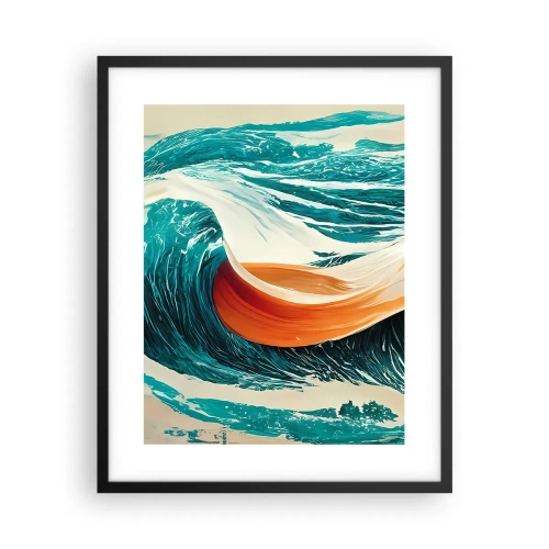 Poster in einem schwarzem Rahmen - Traum eines Surfers - 40x50 cm