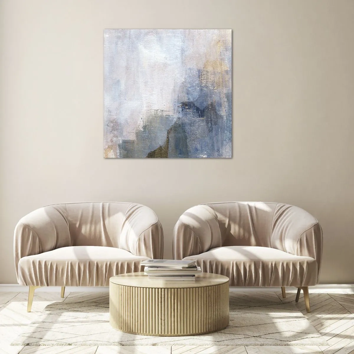 Glasbild - Bild auf glas - Farbtöne und Akkorde - 60x60 cm