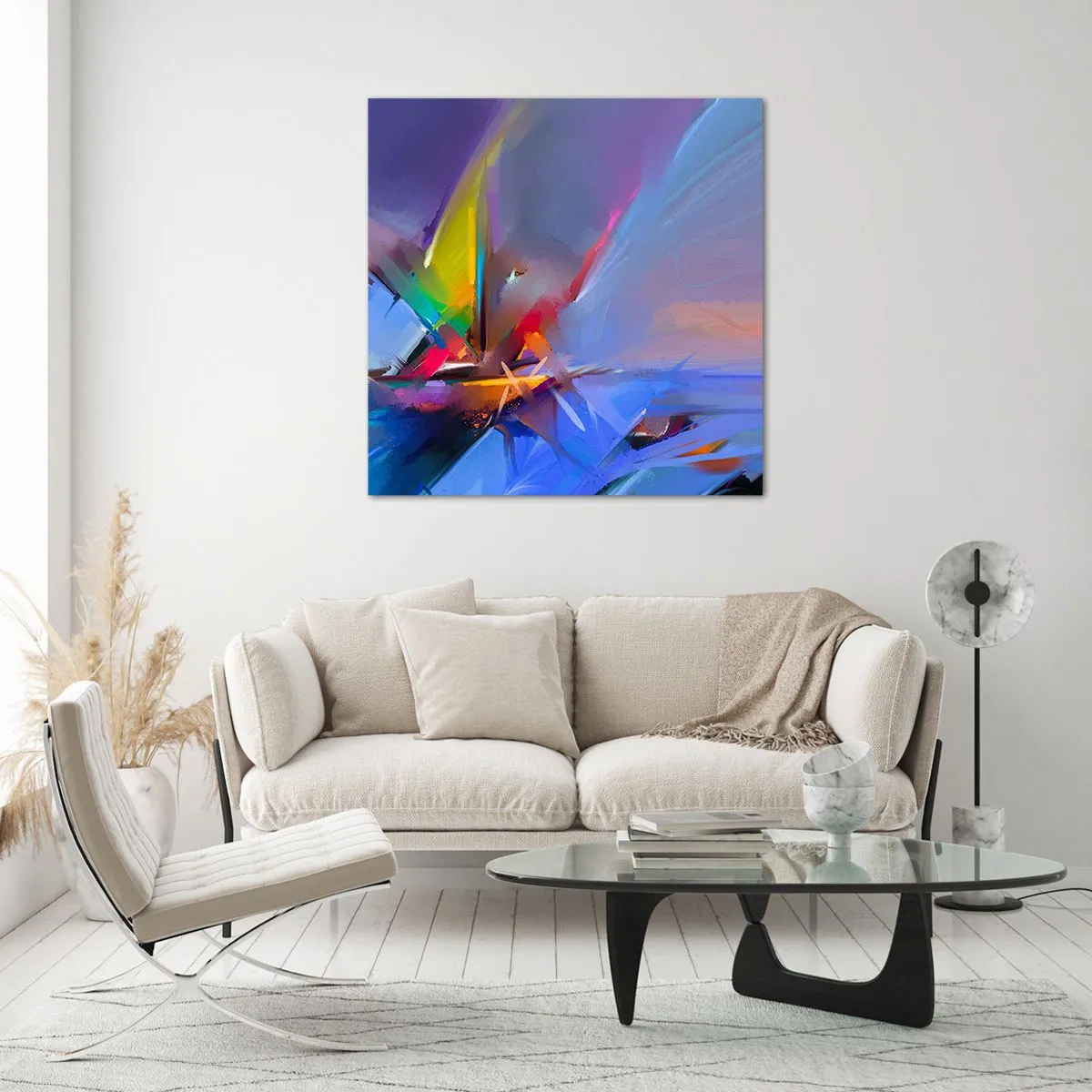 Glasbild - Bild auf glas - Propeller wie ein Vogel - 50x50 cm