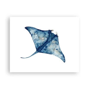 Poster - Leben im Blau - 50x40 cm