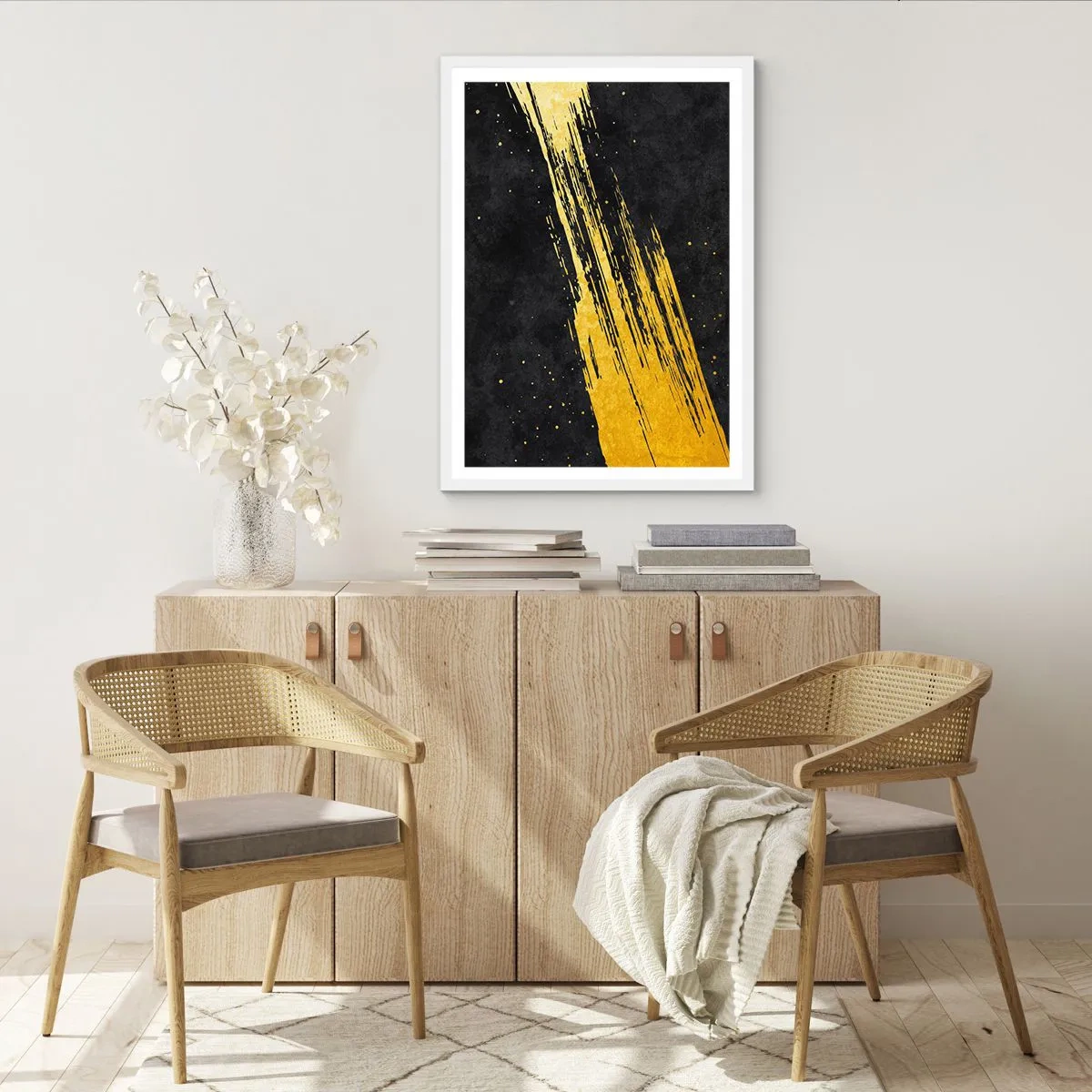 Poster in einem weißen Rahmen - Sprung in den Hyperraum - 30x40 cm