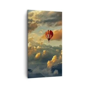 Bild auf Leinwand - Leinwandbild - Ich fliege, weil ich es will - 45x80 cm