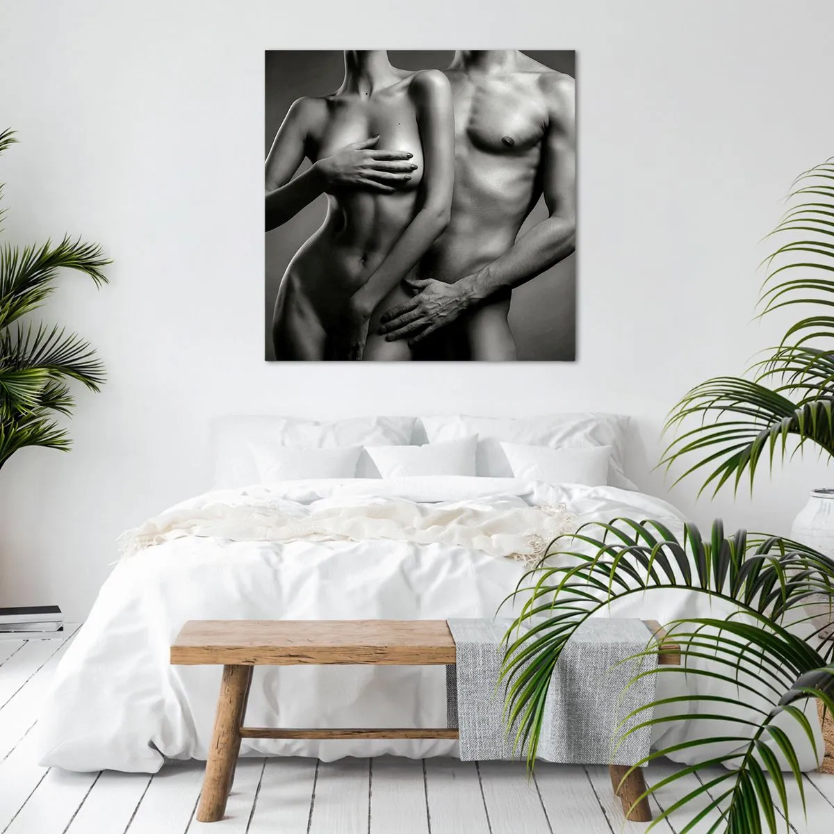 Bild auf Leinwand - Leinwandbild - Adam und Ewa - 50x50 cm