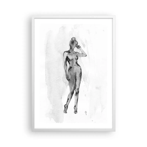 Poster in einem weißen Rahmen - Eine Studie über das Ideal der Weiblichkeit - 50x70 cm