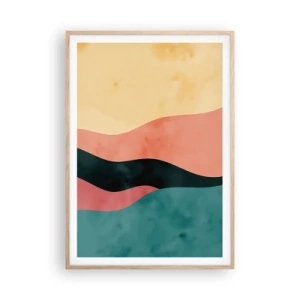 Poster in einem Rahmen aus heller Eiche - Konforme Nichtkonformität - 70x100 cm