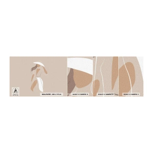 Fototapetenmuster Standard Eco - Mode macht Spaß - Frau, Grafik, Mode - 100x30 cm