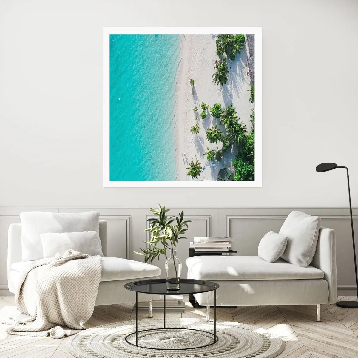 Poster - Urlaub im Paradies - 50x50 cm