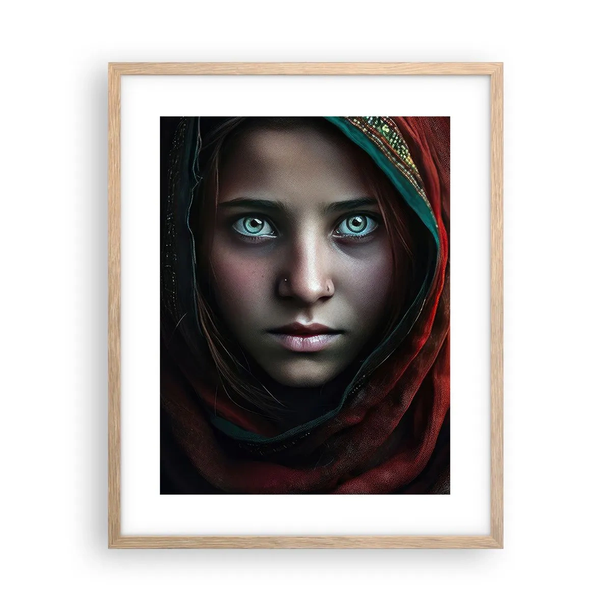 Poster in einem Rahmen aus heller Eiche - Prinzessin aus dem Osten - 40x50 cm