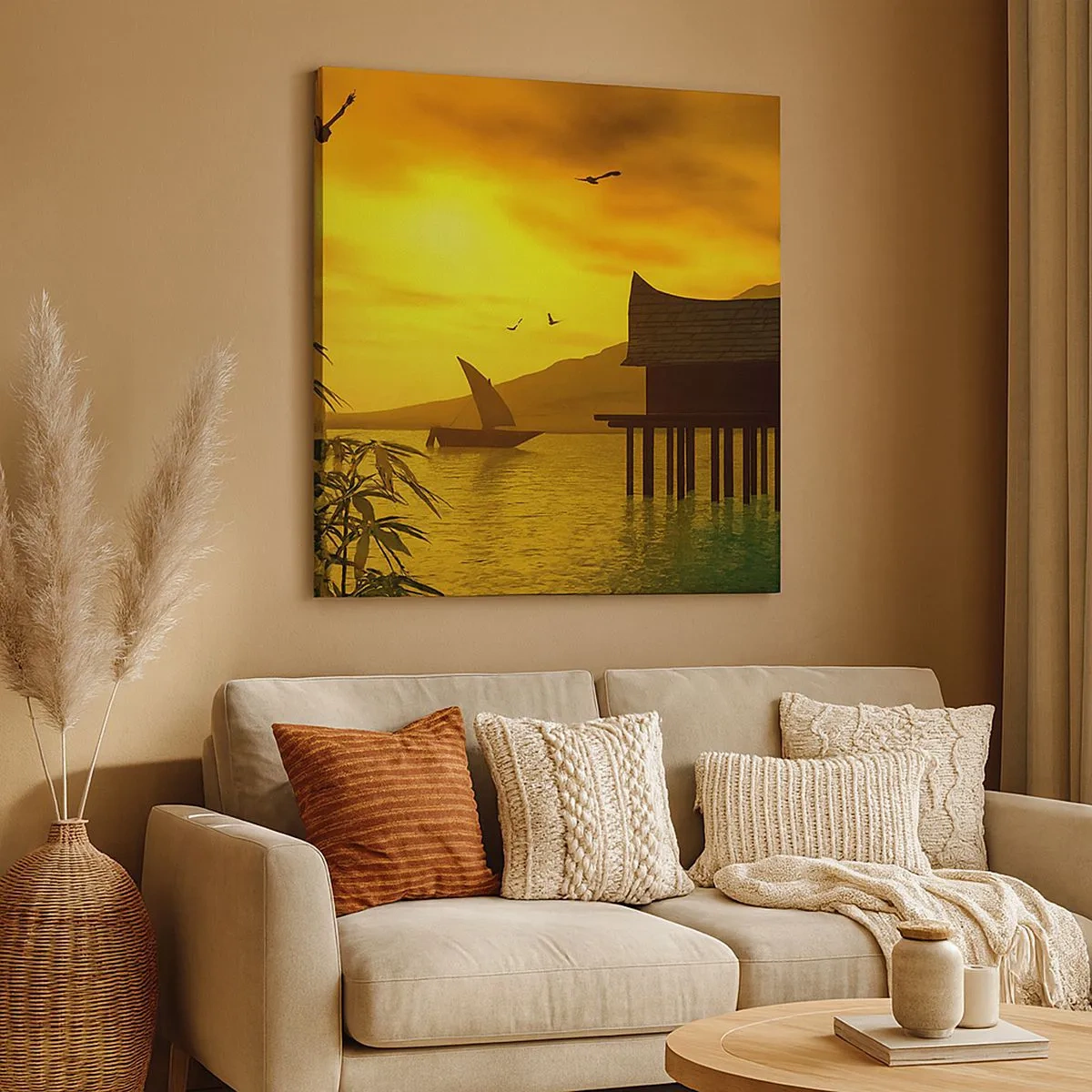 Bild auf Leinwand - Leinwandbild - Der ersehnte Frieden - 30x30 cm