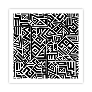 Poster - Präkolumbianische Komposition - 60x60 cm