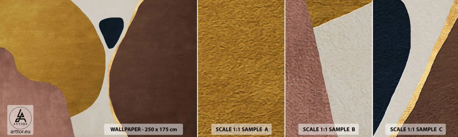 Fototapetenmuster Standard Eco - Abstraktion – ein Ort im Raum - Abstraktion, Minimalismus, Formen - 100x30 cm