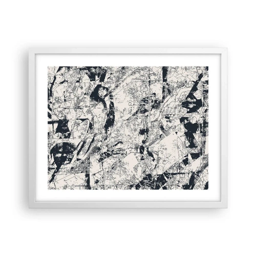 Poster in einem weißen Rahmen - Durchdringung der Gegensätze - 50x40 cm