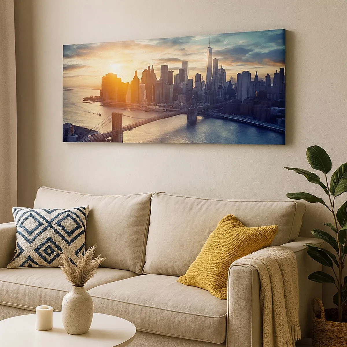 Bild auf Leinwand - Leinwandbild - Westliches Kulturdenkmal - 100x40 cm