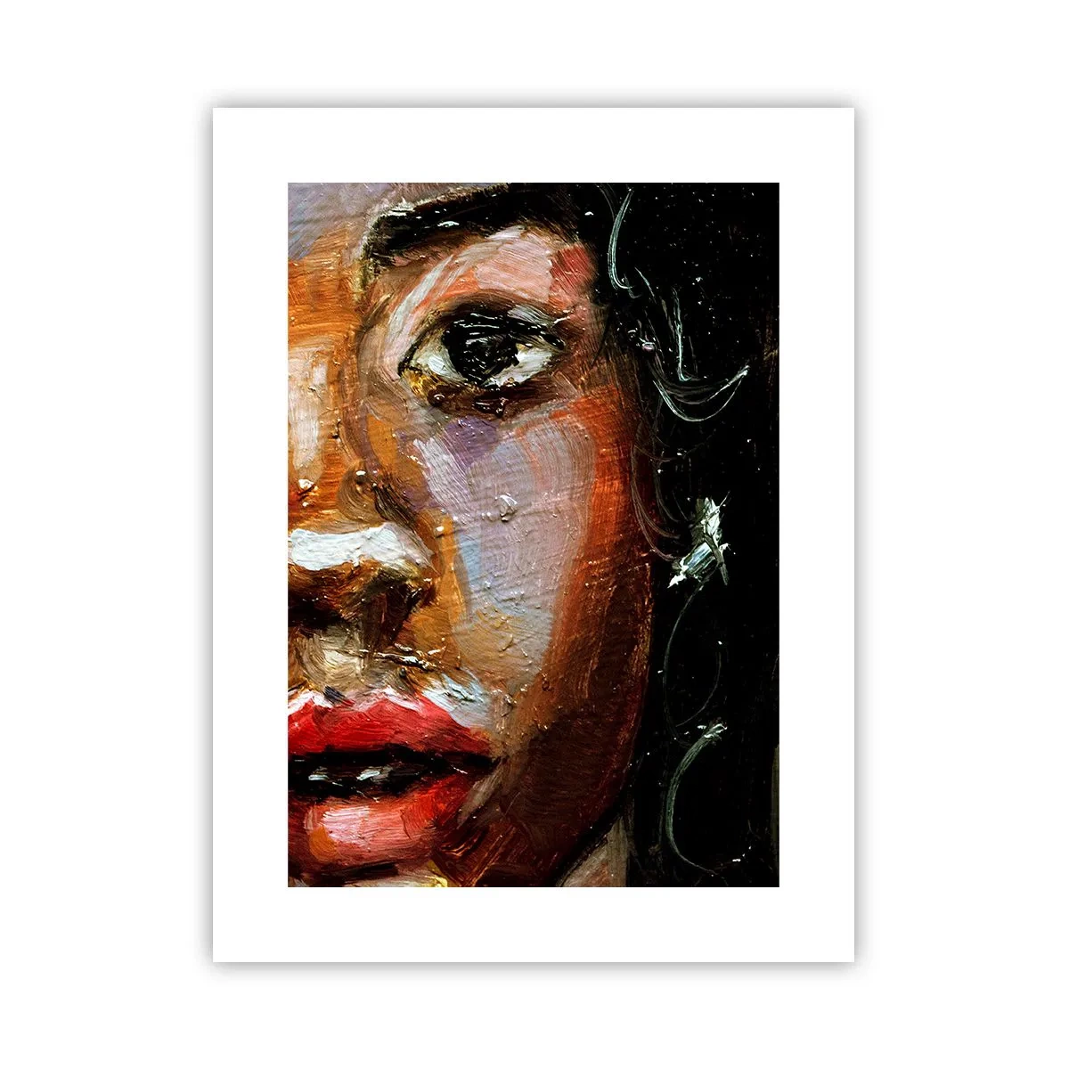 Poster - Schwarz und Glanz - 30x40 cm