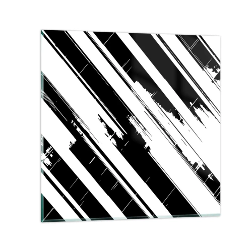 Glasbild - Bild auf glas - Eine intensive und dynamische Komposition - 30x30 cm