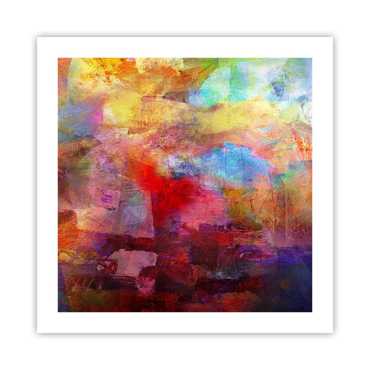 Poster - Schau in den Regenbogen - 50x50 cm