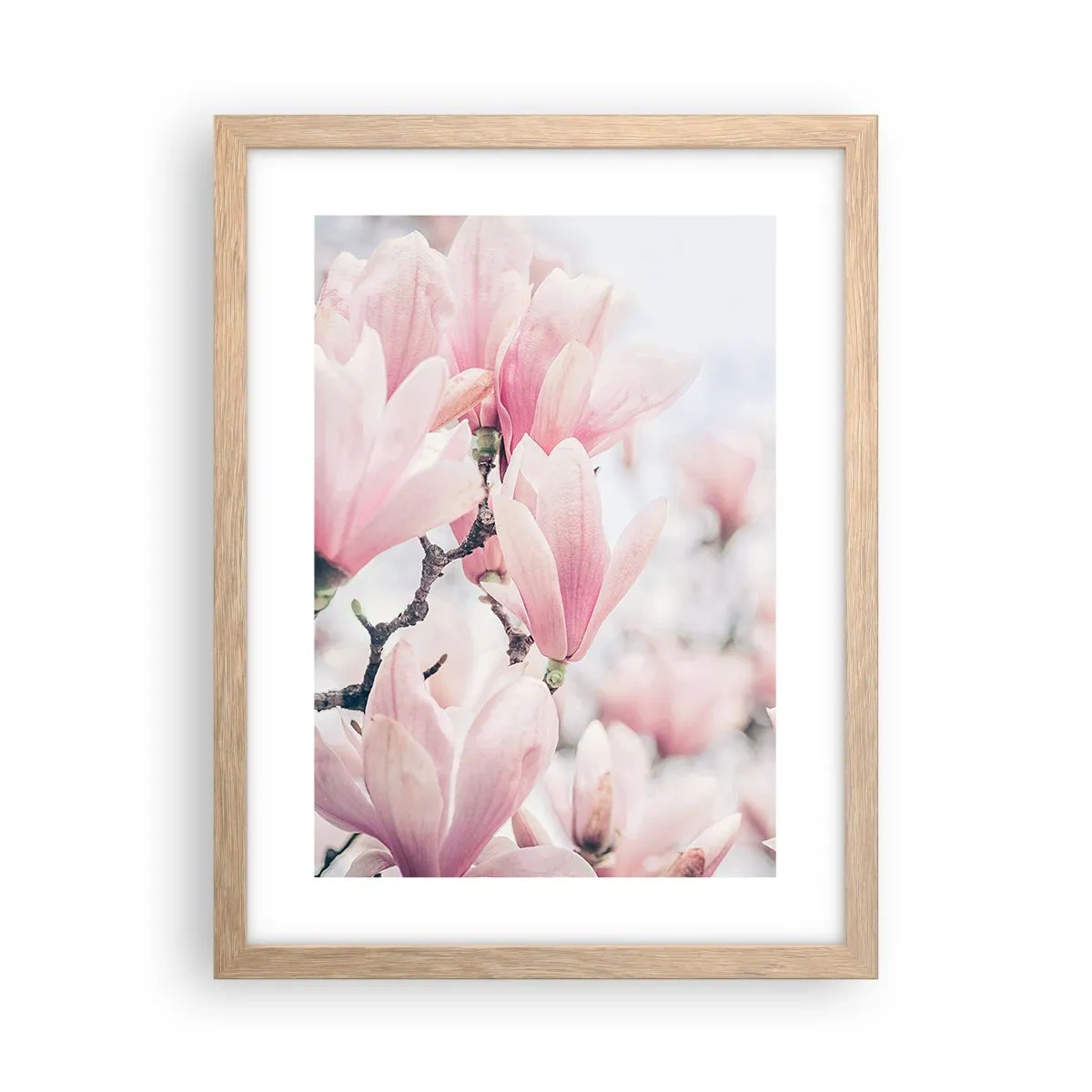 Poster in einem Rahmen aus heller Eiche - Das Ideal der Subtilität - 30x40 cm