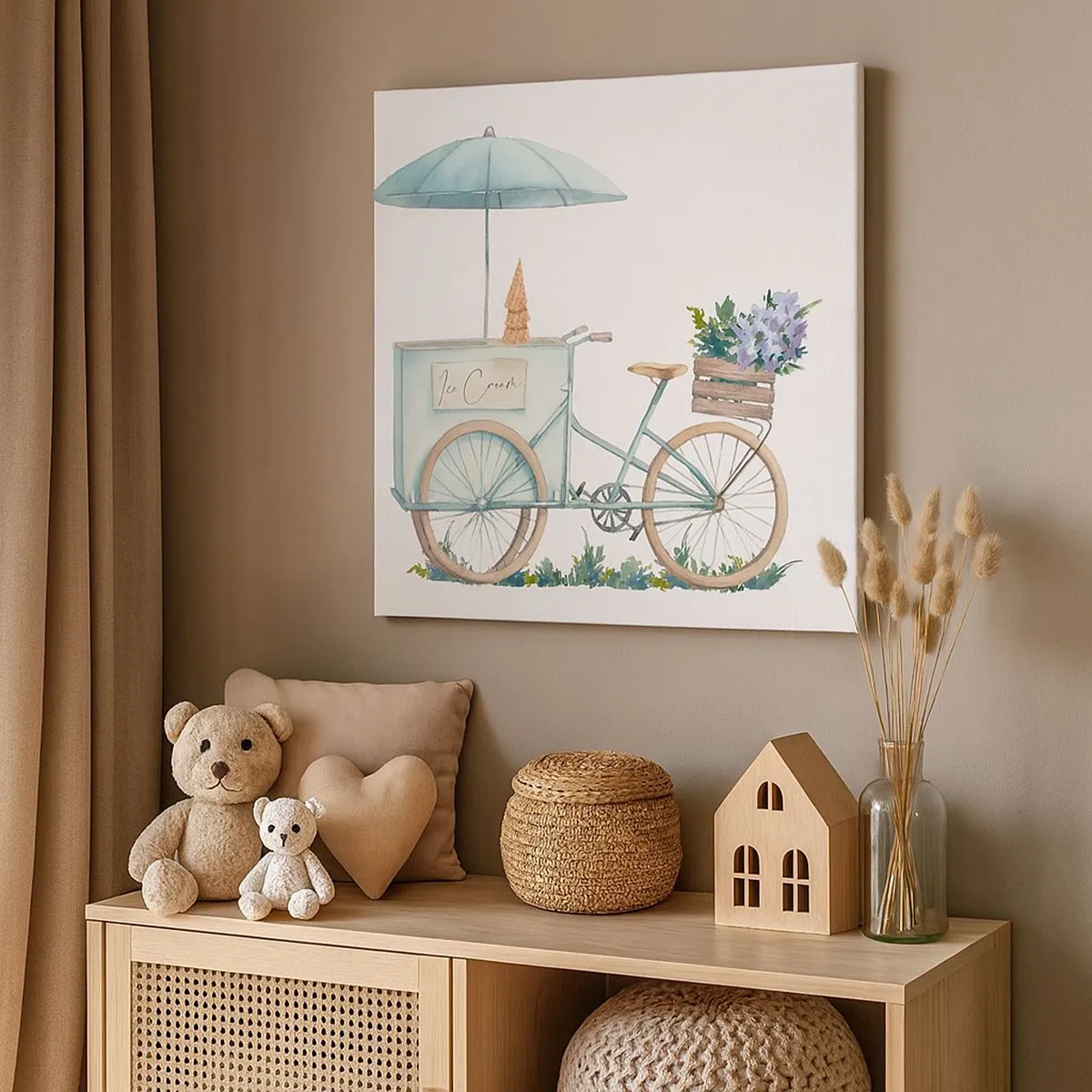 Bild auf Leinwand - Leinwandbild - Süße Erinnerung an den Sommer - 30x30 cm