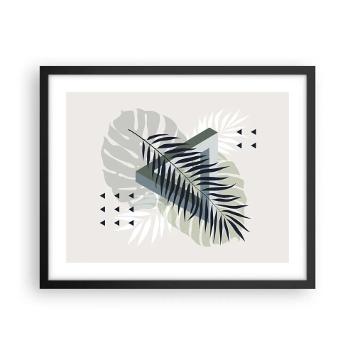 Poster in einem schwarzem Rahmen - Natur und Geometrie – zwei Ordnungen? - 50x40 cm