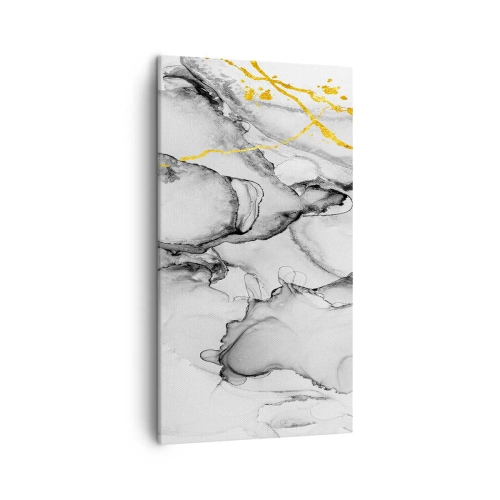 Bild auf Leinwand - Leinwandbild - Komposition mit Goldmotiv - 45x80 cm
