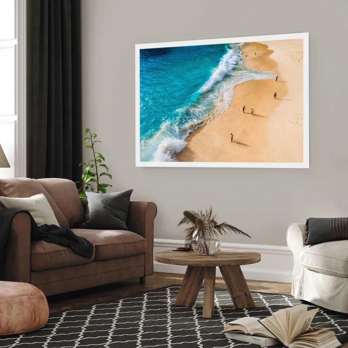Poster - Und dann die Sonne, der Strand… - 91x61 cm