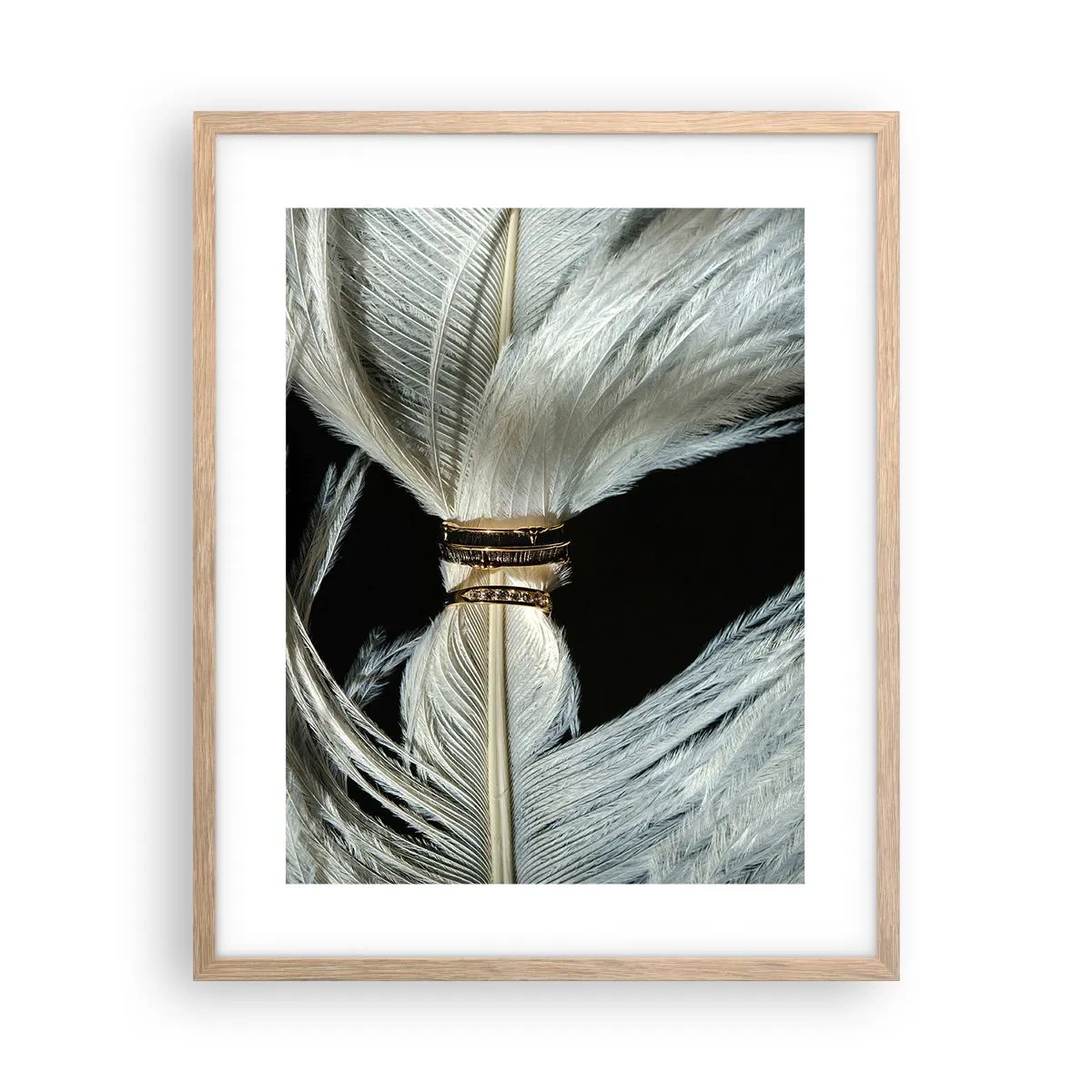 Poster in einem Rahmen aus heller Eiche - ... und ich werde dich nicht verlassen ... - 40x50 cm