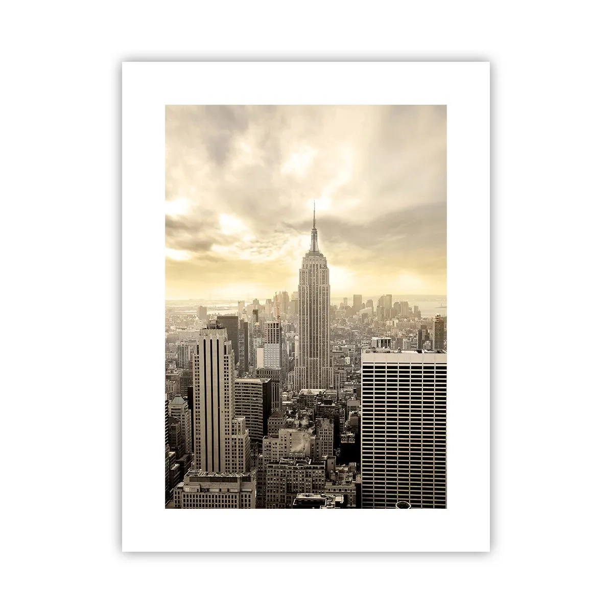 Poster - New York aus Grau - 30x40 cm