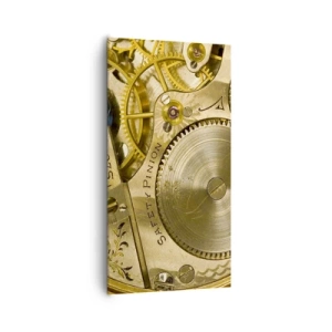 Bild auf Leinwand - Leinwandbild - Geh mit der Zeit - 65x120 cm