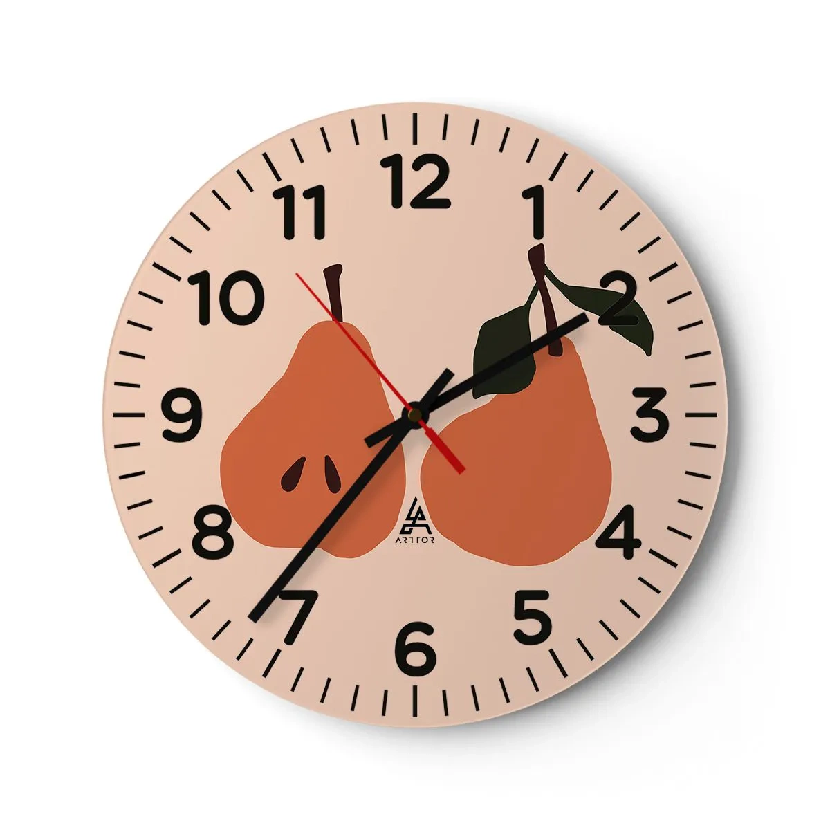 Wanduhr - Glasuhr - Pure Süße - 40x40 cm