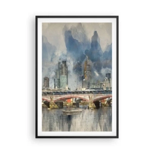 Poster in einem schwarzem Rahmen - London in seiner ganzen Pracht - 61x91 cm