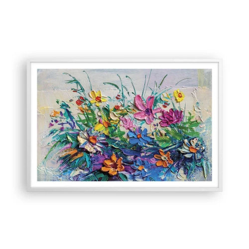 Poster in einem weißen Rahmen - Überhaupt kein Stillleben - 91x61 cm