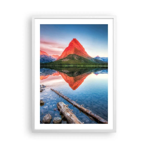 Poster in einem weißen Rahmen - Hitze und Kälte - 50x70 cm