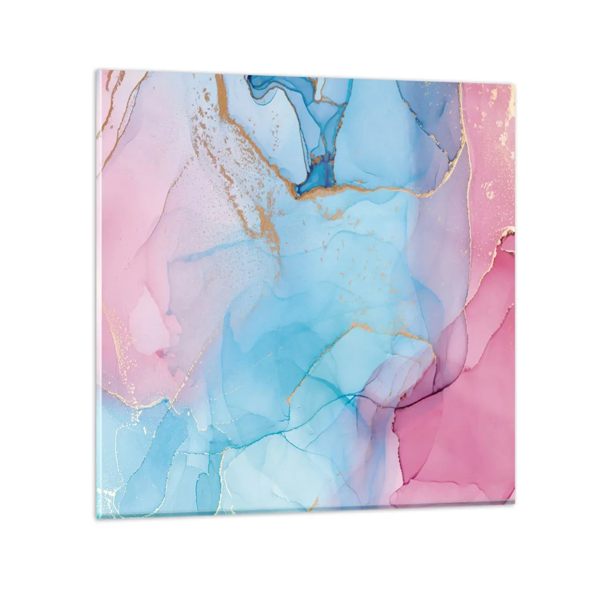 Glasbild - Bild auf glas - Begegnung und Durchdringung - 40x40 cm