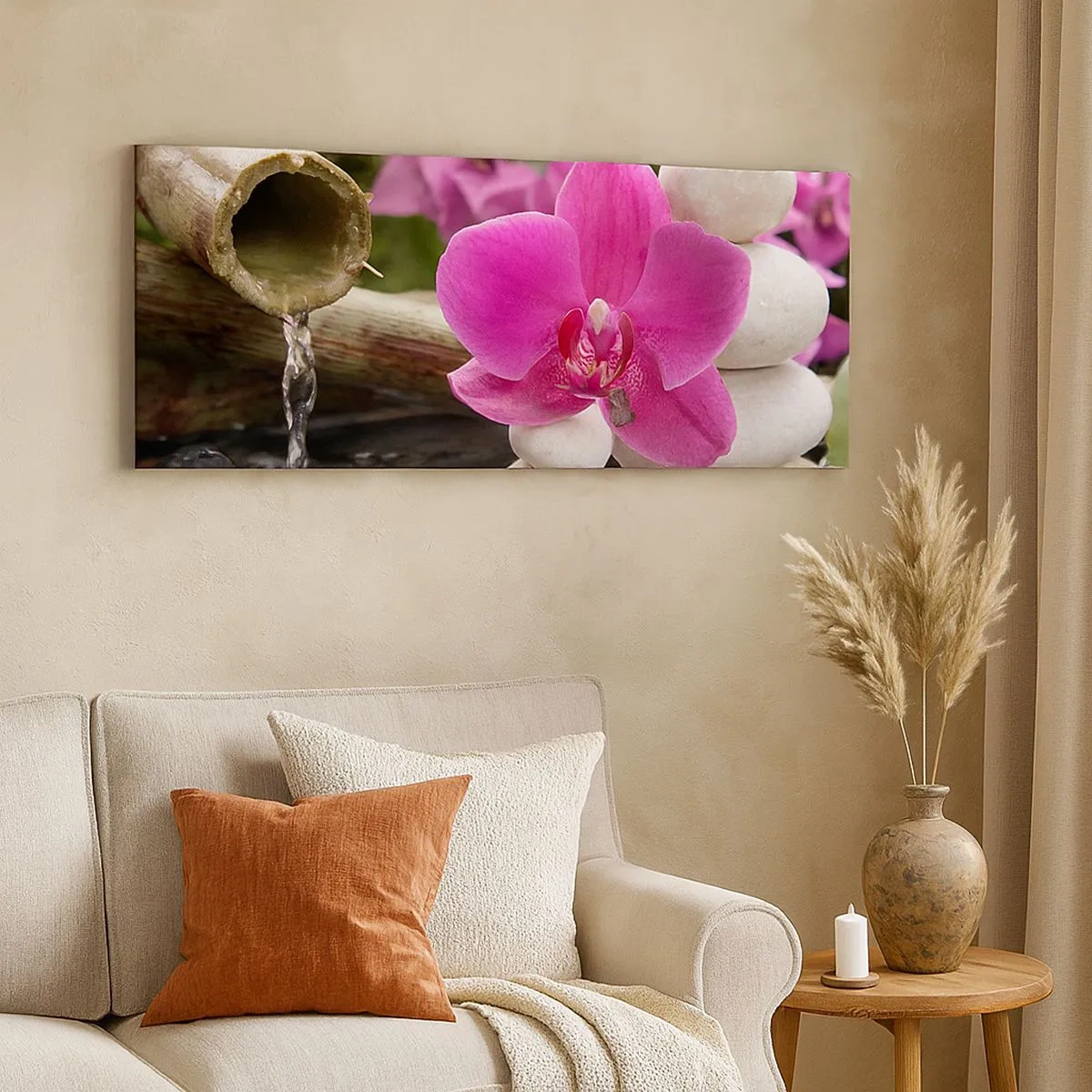 Bild auf Leinwand - Leinwandbild - Du ruhst dich schon aus - 100x40 cm