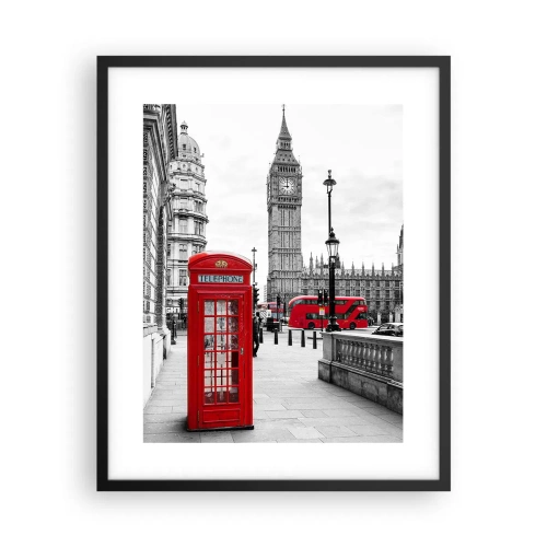 Poster in einem schwarzem Rahmen - London, ohne Zweifel - 40x50 cm