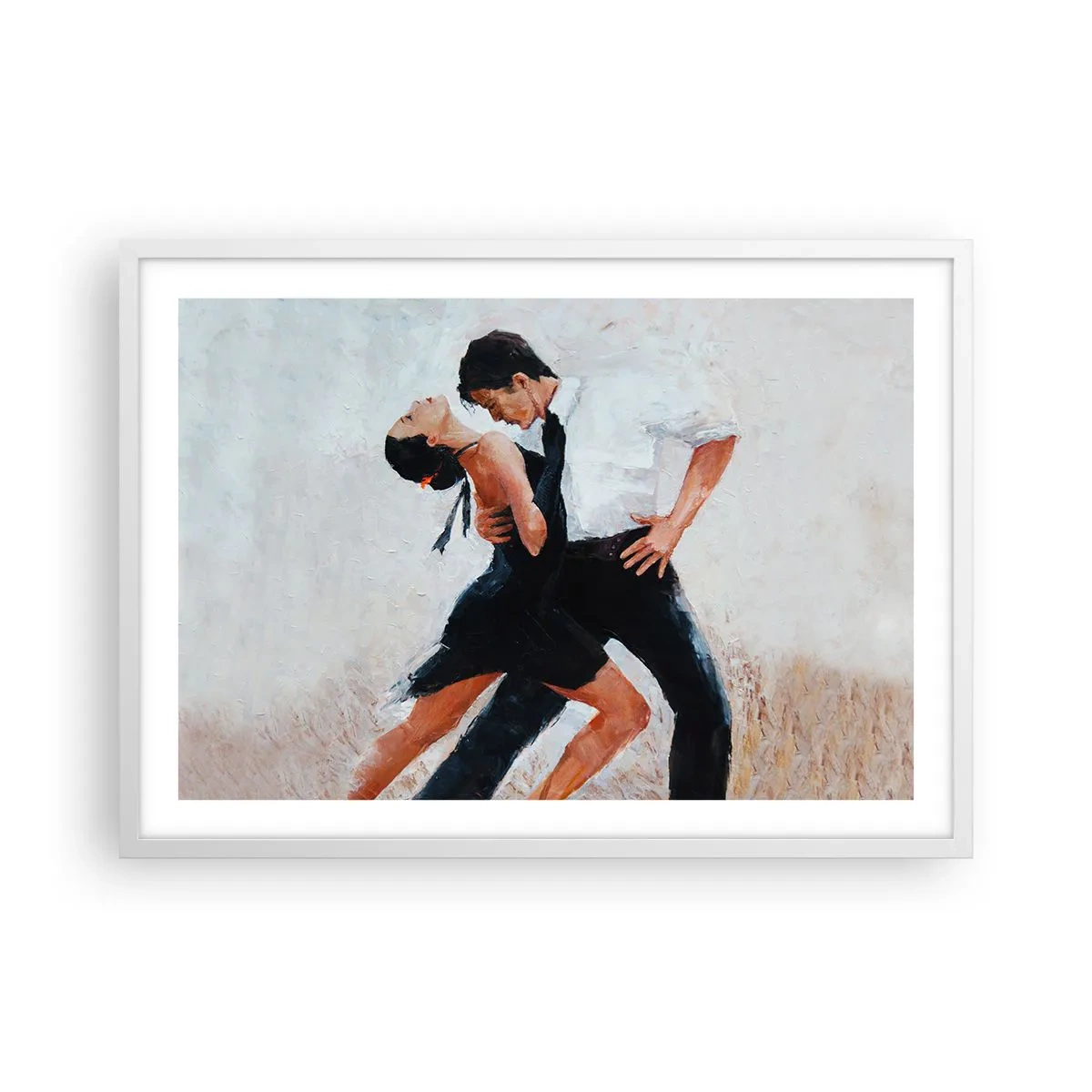 Poster in einem weißen Rahmen - Tango meiner Träume und Träume - 70x50 cm