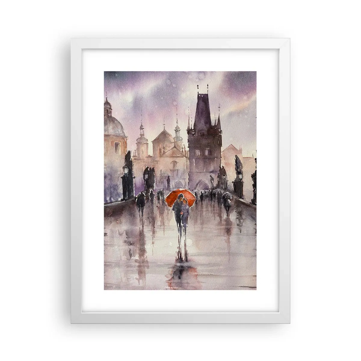 Poster in einem weißen Rahmen - Leute verändern sich nicht - 30x40 cm