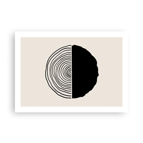 Poster - Halb und halb - 70x50 cm