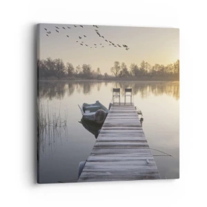 Bild auf Leinwand - Leinwandbild - Ich komme nach einiger Zeit zurück - 40x40 cm