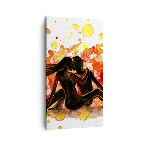 Bild auf Leinwand - Leinwandbild - Und es war Licht - 45x80 cm