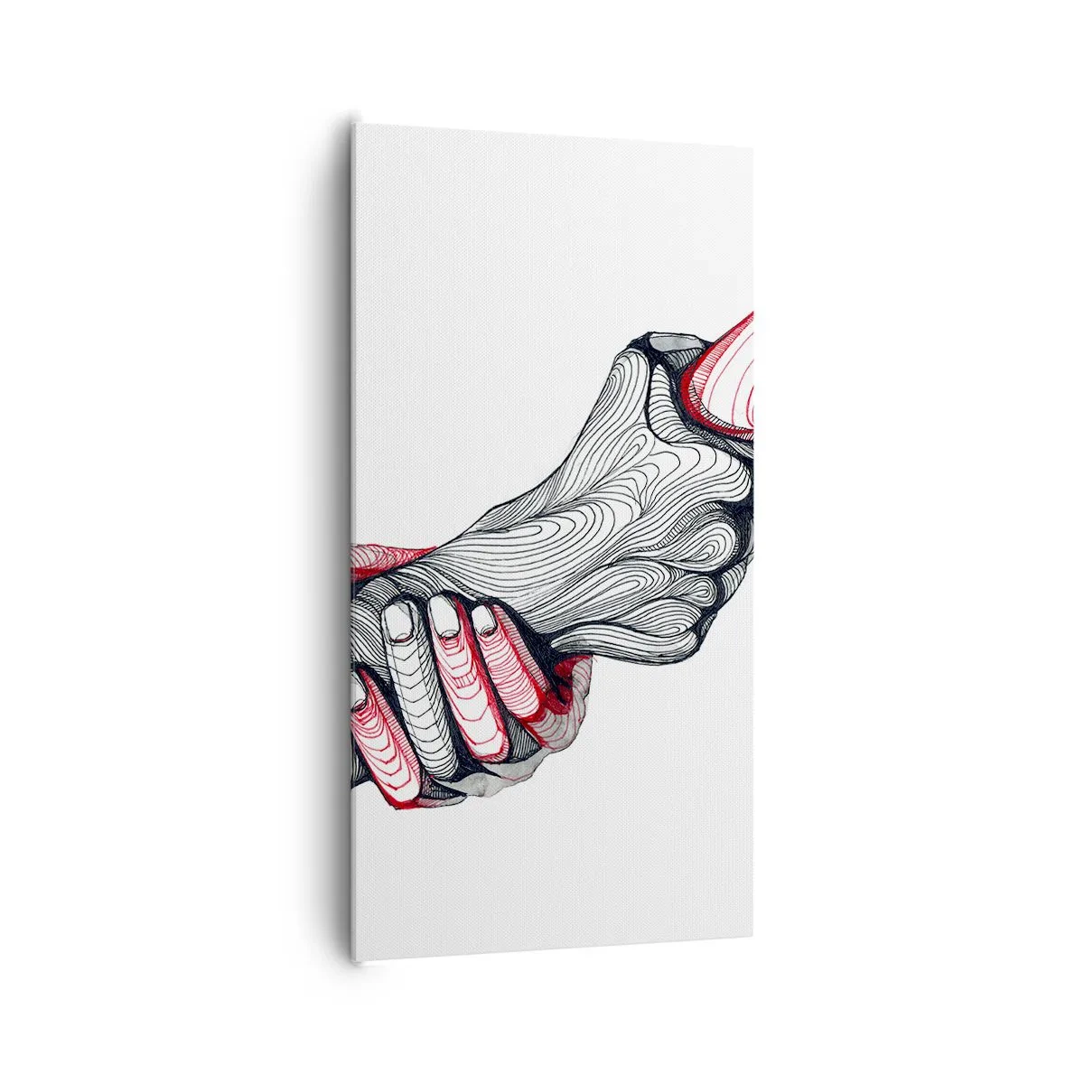 Bild auf Leinwand - Leinwandbild - Sie sind in guten Händen - 65x120 cm