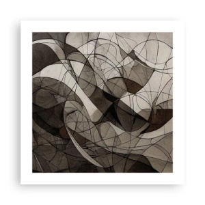 Poster - Zirkulation von Erdfarben - 50x50 cm